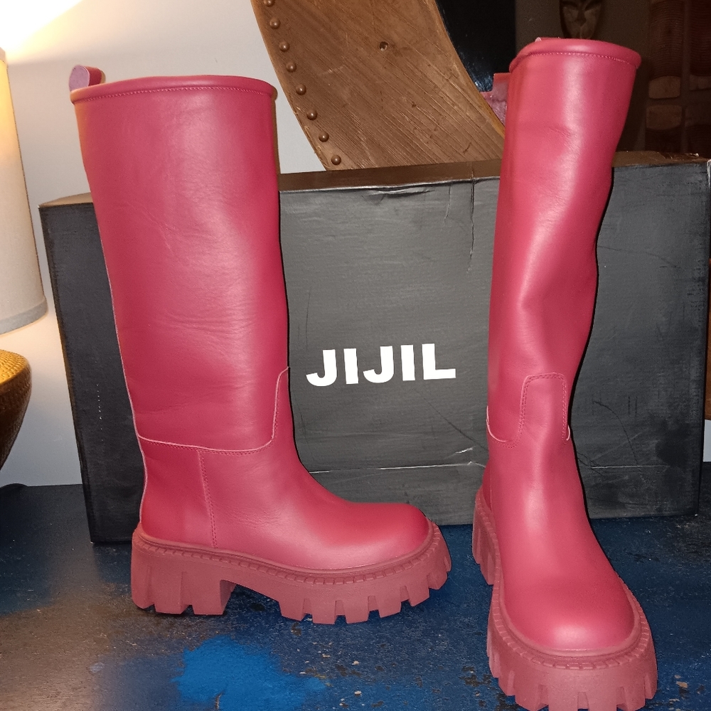 Jijil leather boots
